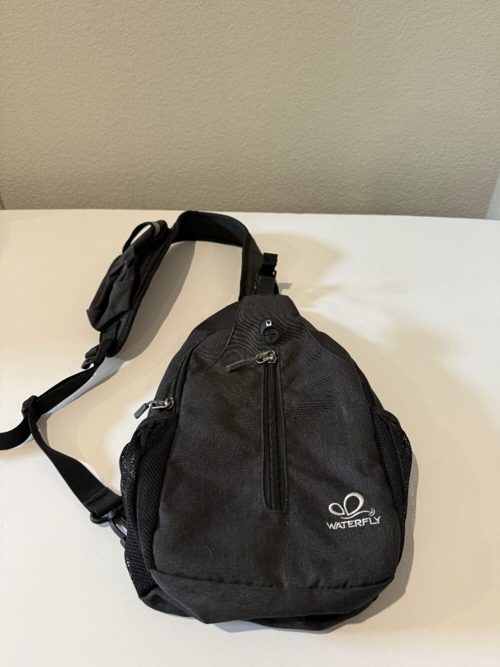 Waterfly Sling Bag Crossbody Chest Backpack Dark Grey Adjustable Strap
